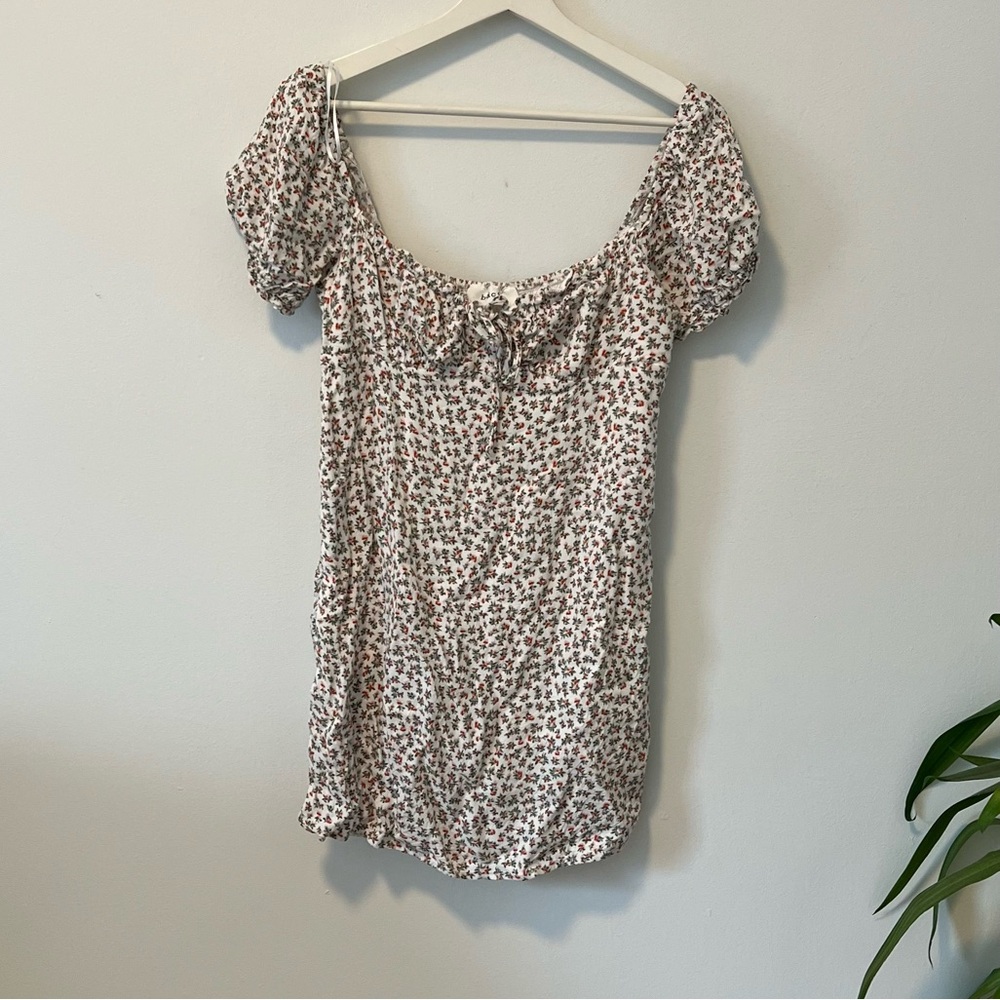 Bacio Floral Babydoll Tie Dress